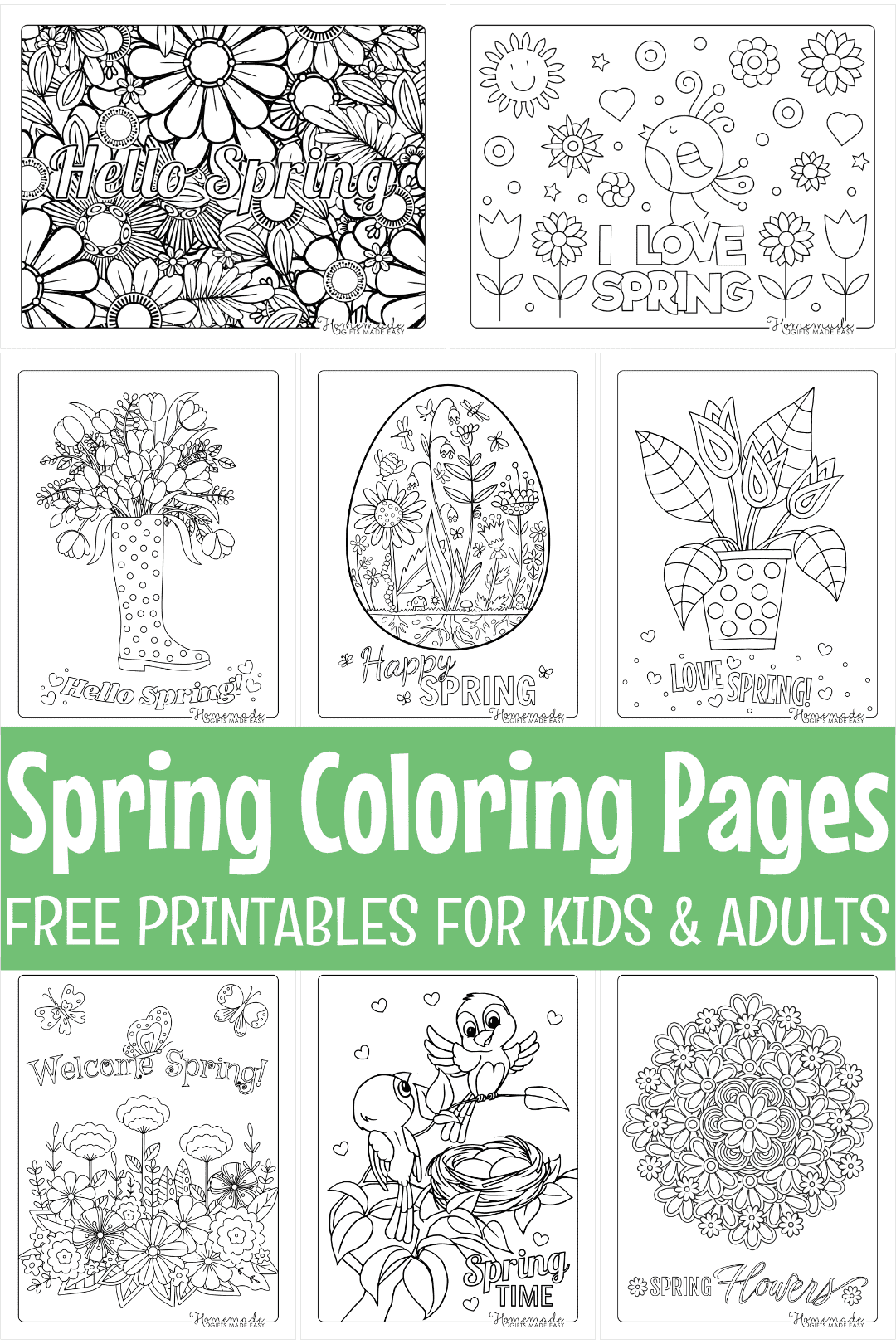 37 Vibrant Spring Coloring Pages Printable 26