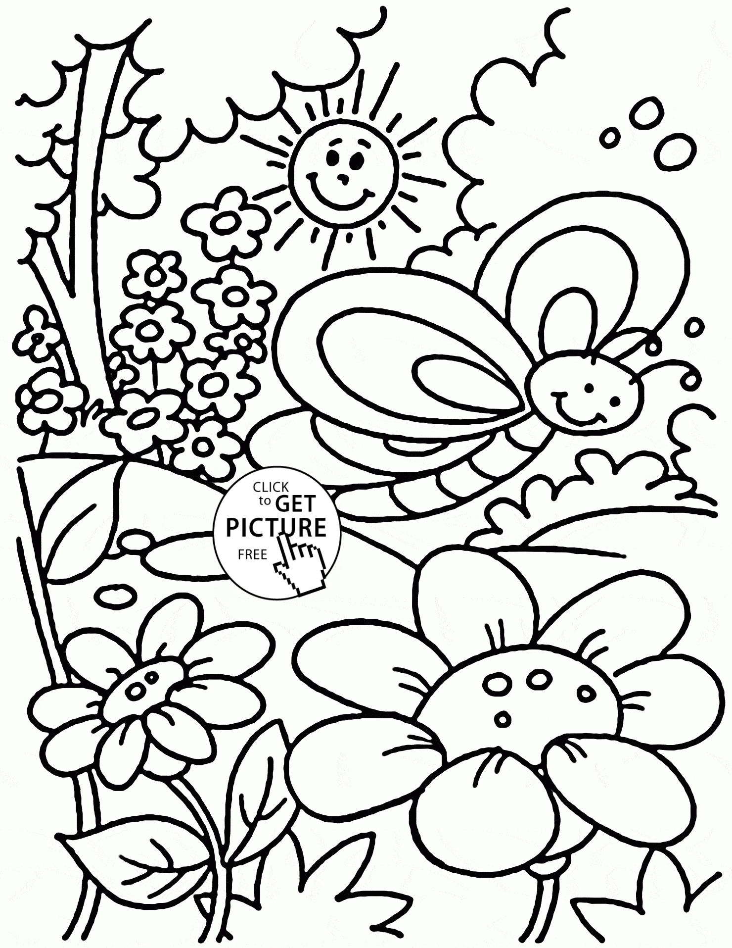 37 Vibrant Spring Coloring Pages Printable 27