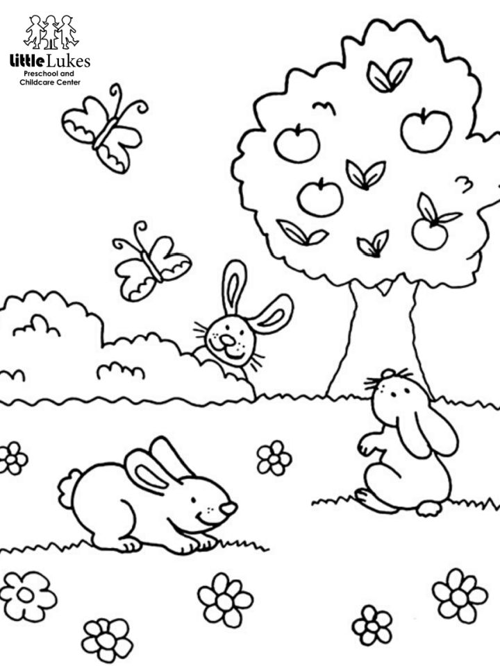 37 Vibrant Spring Coloring Pages Printable 6