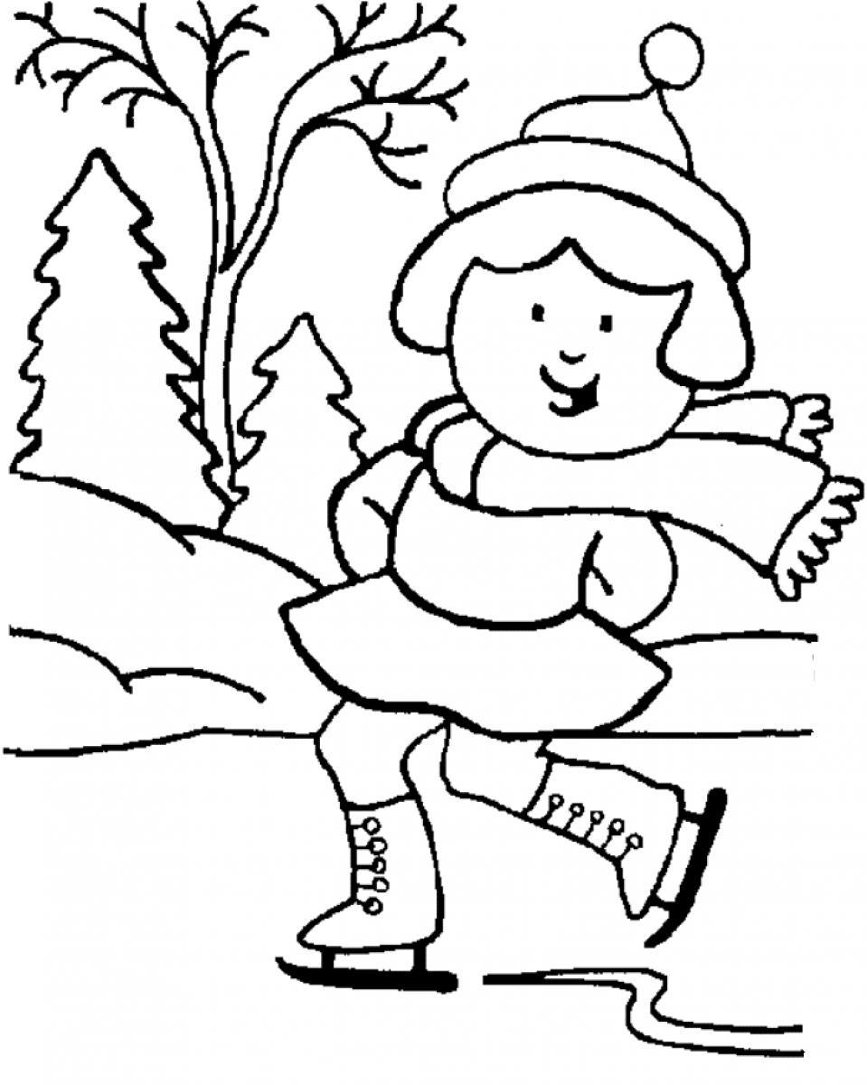 37 Winter Coloring Pages for Kids Printable 13