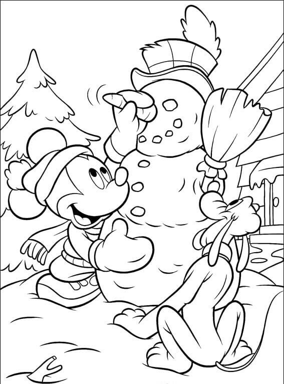 37 Winter Coloring Pages for Kids Printable 14