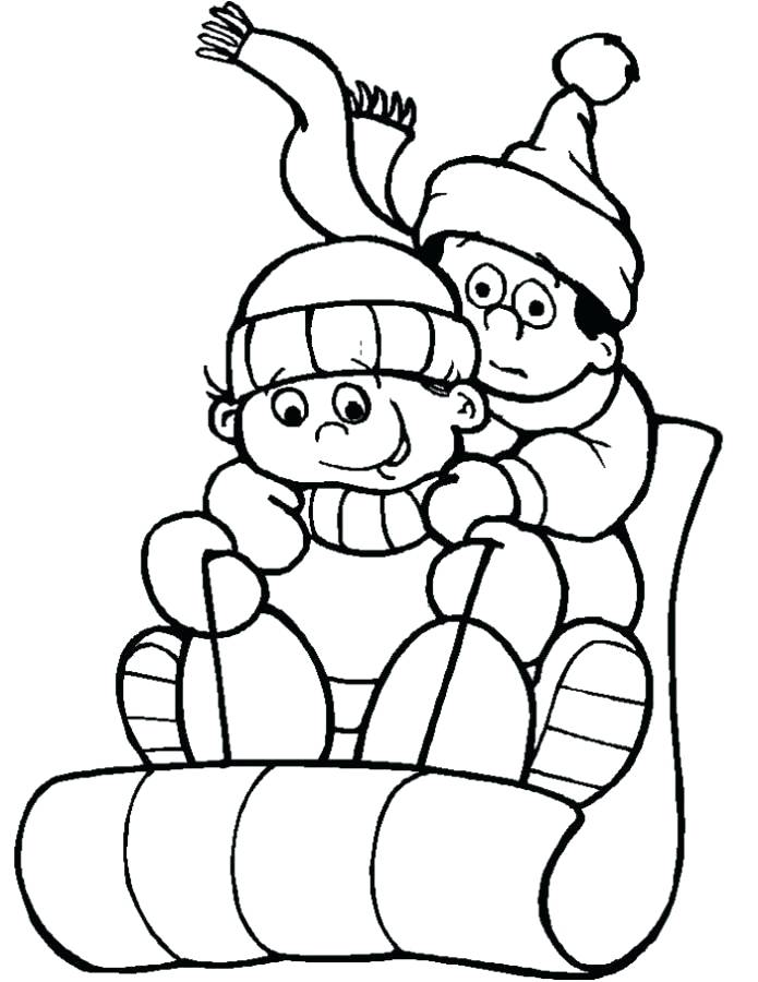 37 Winter Coloring Pages for Kids Printable 20