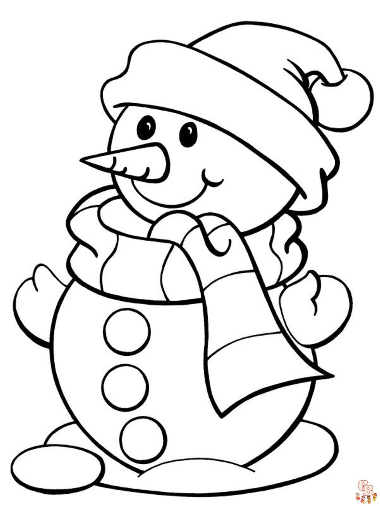 37 Winter Coloring Pages for Kids Printable 28