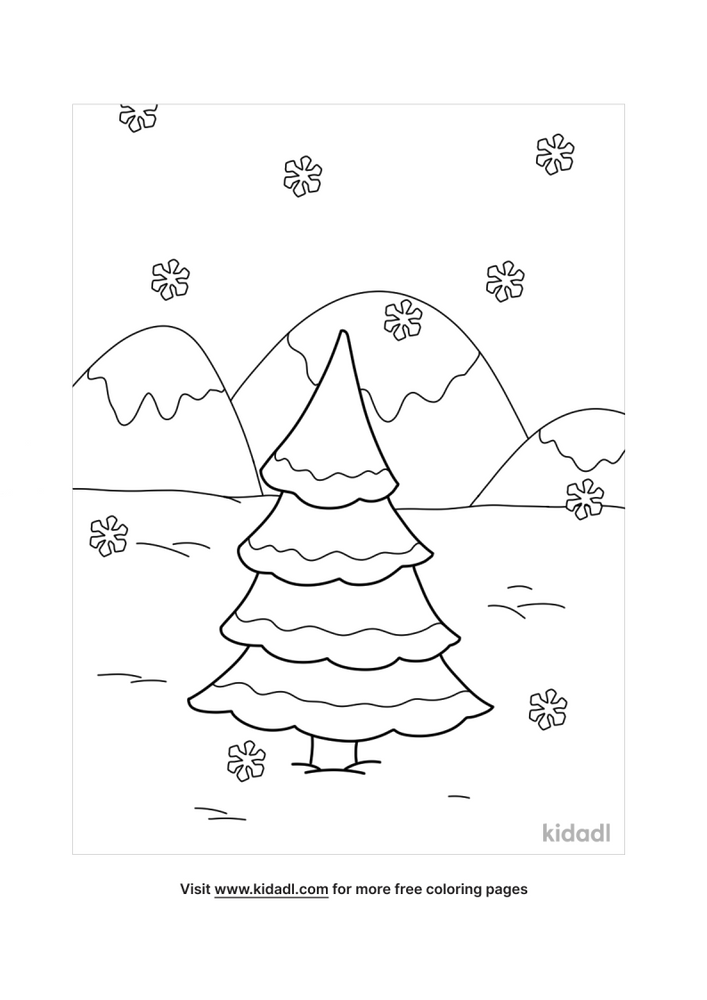 37 Winter Coloring Pages for Kids Printable 31