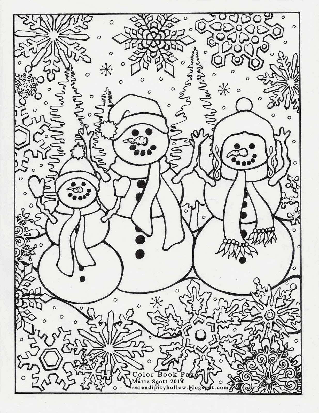 37 Winter Coloring Pages for Kids Printable 33