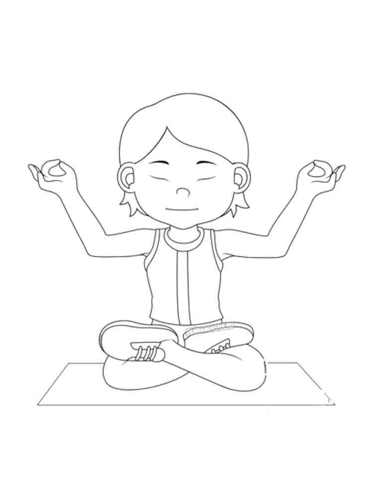 37 Yoga Coloring Pages Printable 10