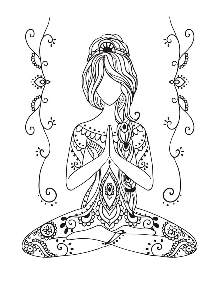 37 Yoga Coloring Pages Printable 20