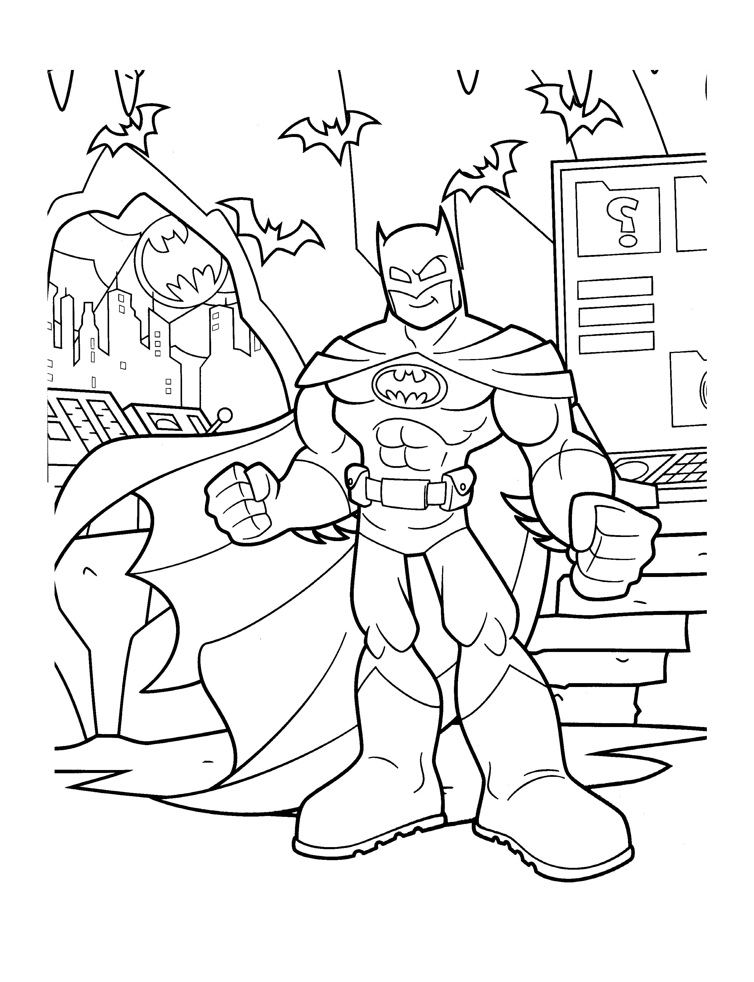 38 Batman Coloring Pages for Kids Printable 25