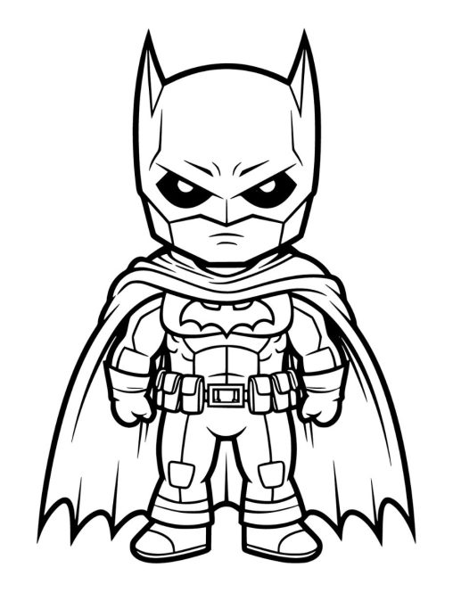 38 Batman Coloring Pages for Kids Printable 6