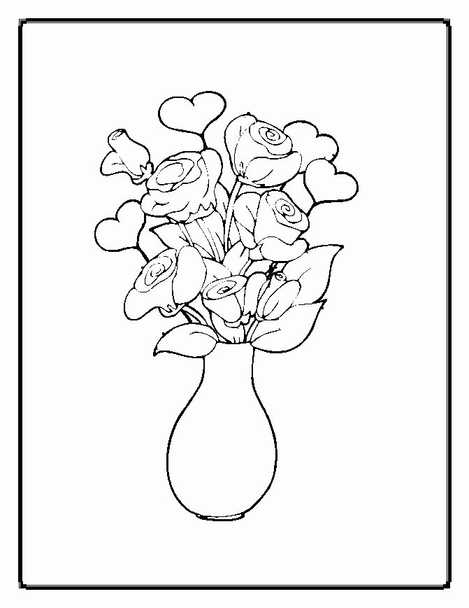 38 Flower Pot Coloring Pages Printable 22