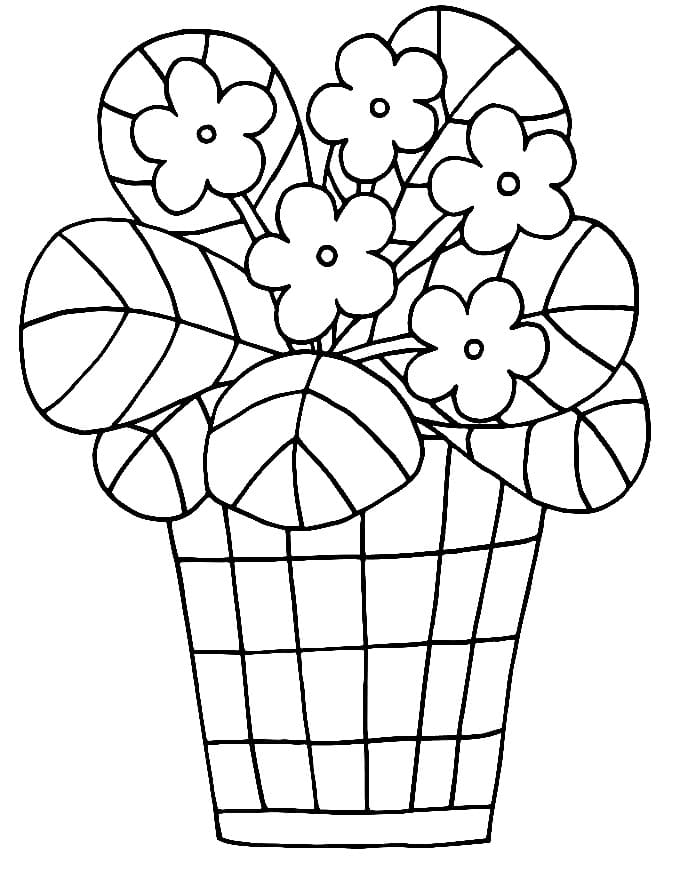 38 Flower Pot Coloring Pages Printable 26