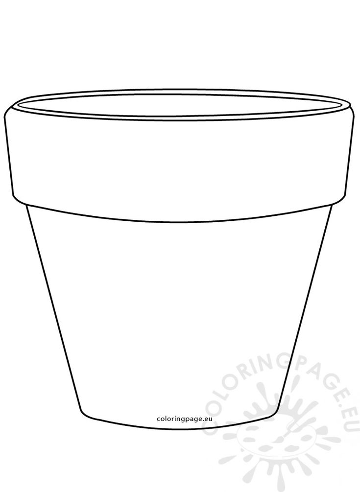 38 Flower Pot Coloring Pages Printable 29