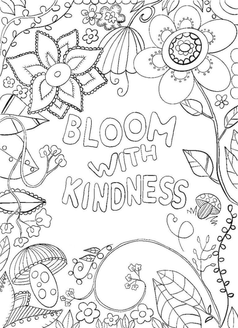 38 Free Kindness Coloring Pages Printable 15