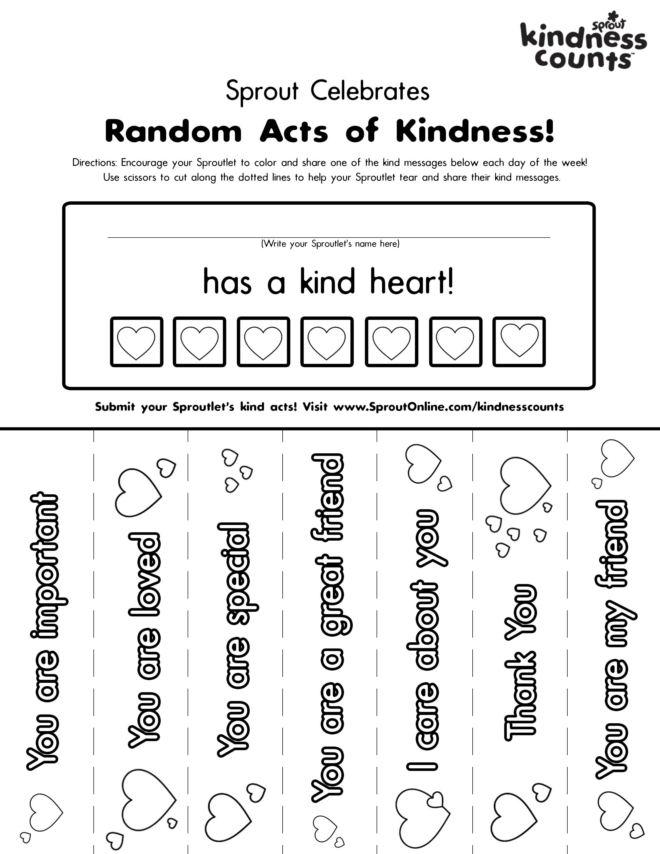 38 Free Kindness Coloring Pages Printable 18