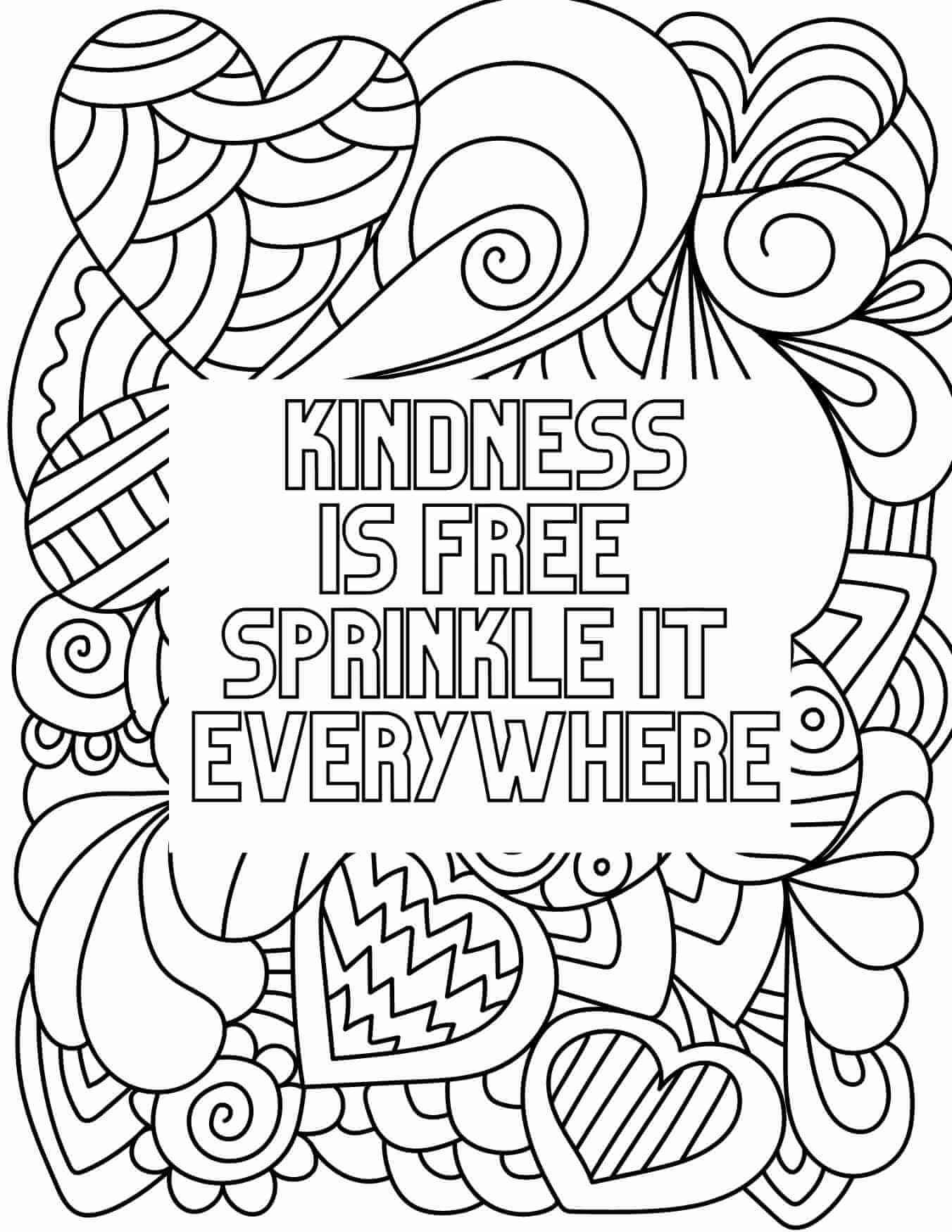 38 Free Kindness Coloring Pages Printable 5