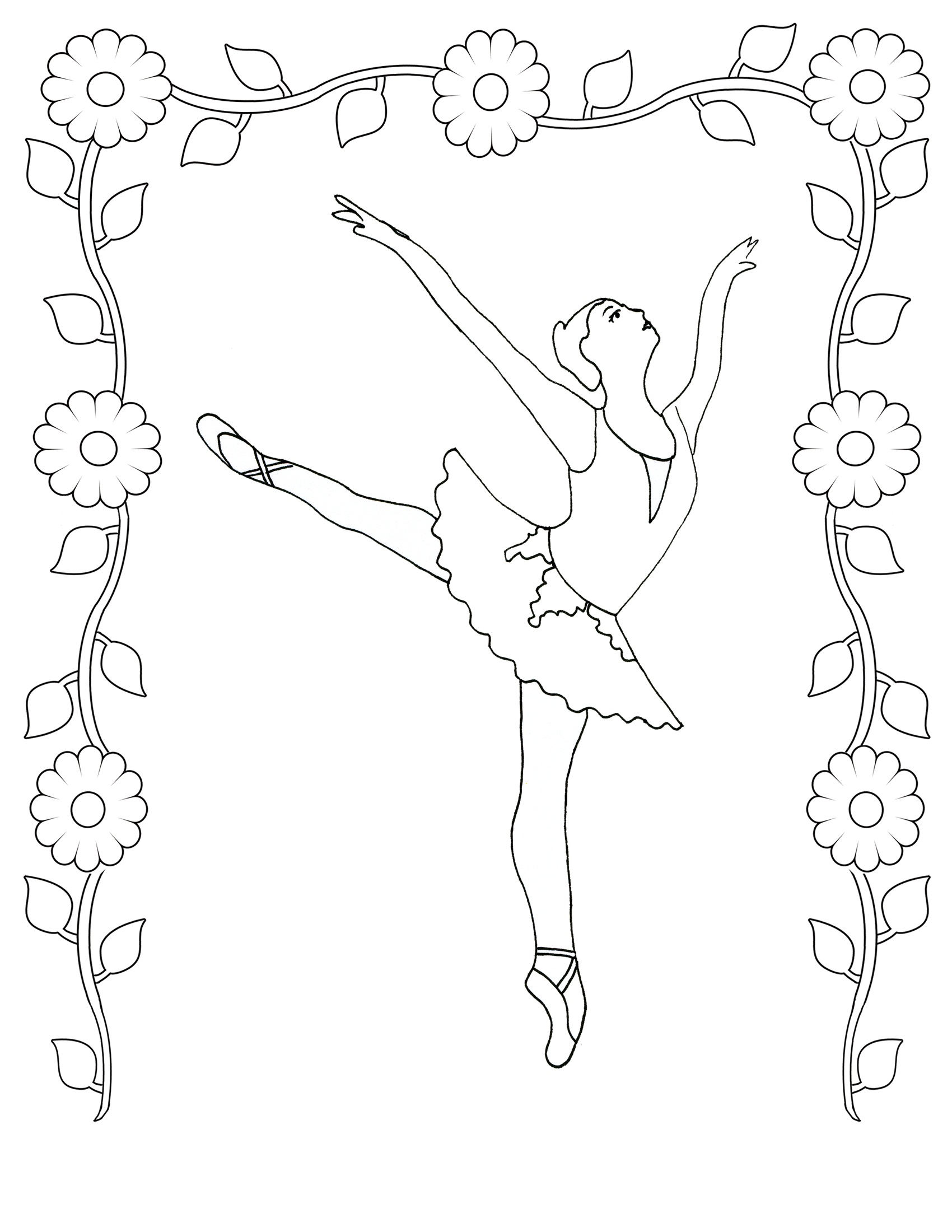 38 Graceful Hello Kitty Ballerina Coloring Pages Printable 16