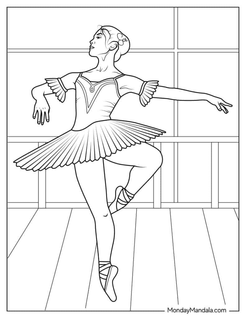 38 Graceful Hello Kitty Ballerina Coloring Pages Printable 27