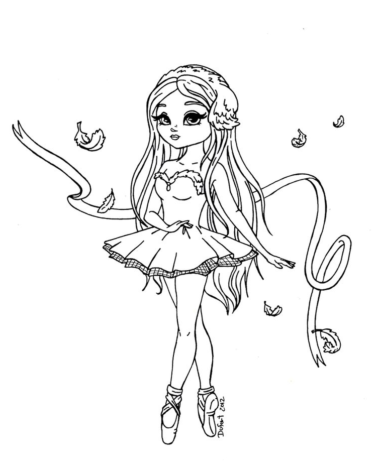 38 Graceful Hello Kitty Ballerina Coloring Pages Printable 35