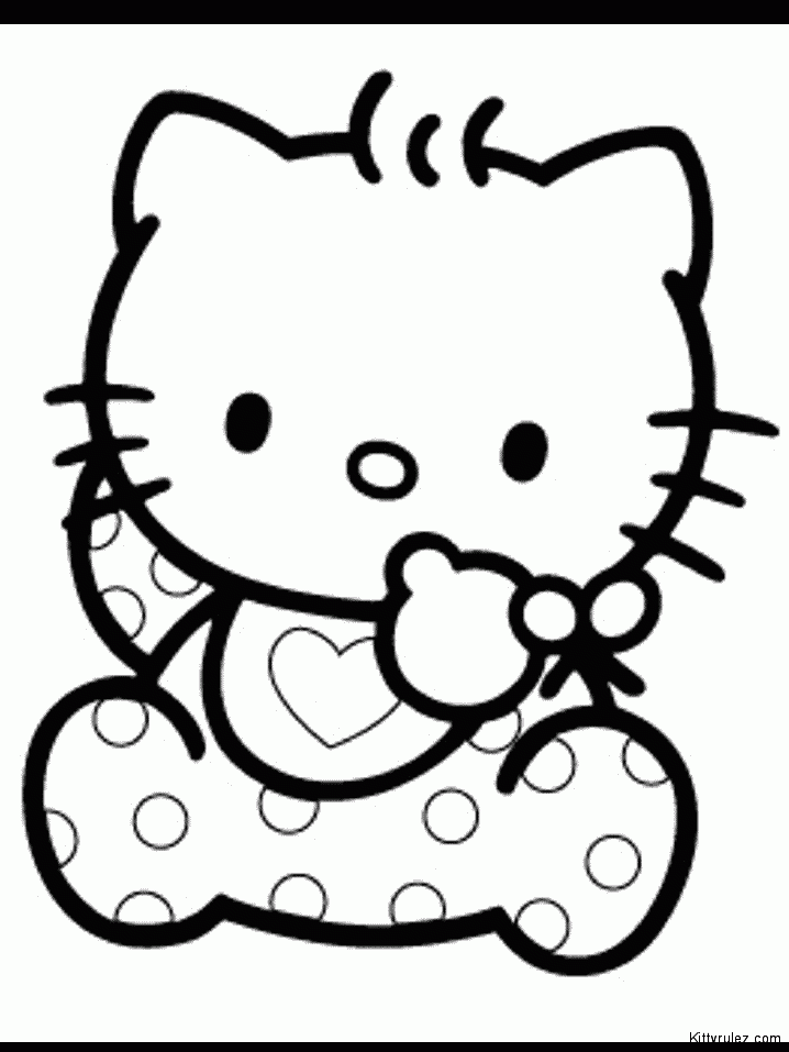 38 Graceful Hello Kitty Ballerina Coloring Pages Printable 4