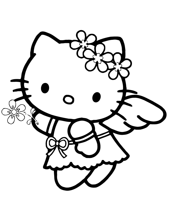 38 Graceful Hello Kitty Ballerina Coloring Pages Printable 9