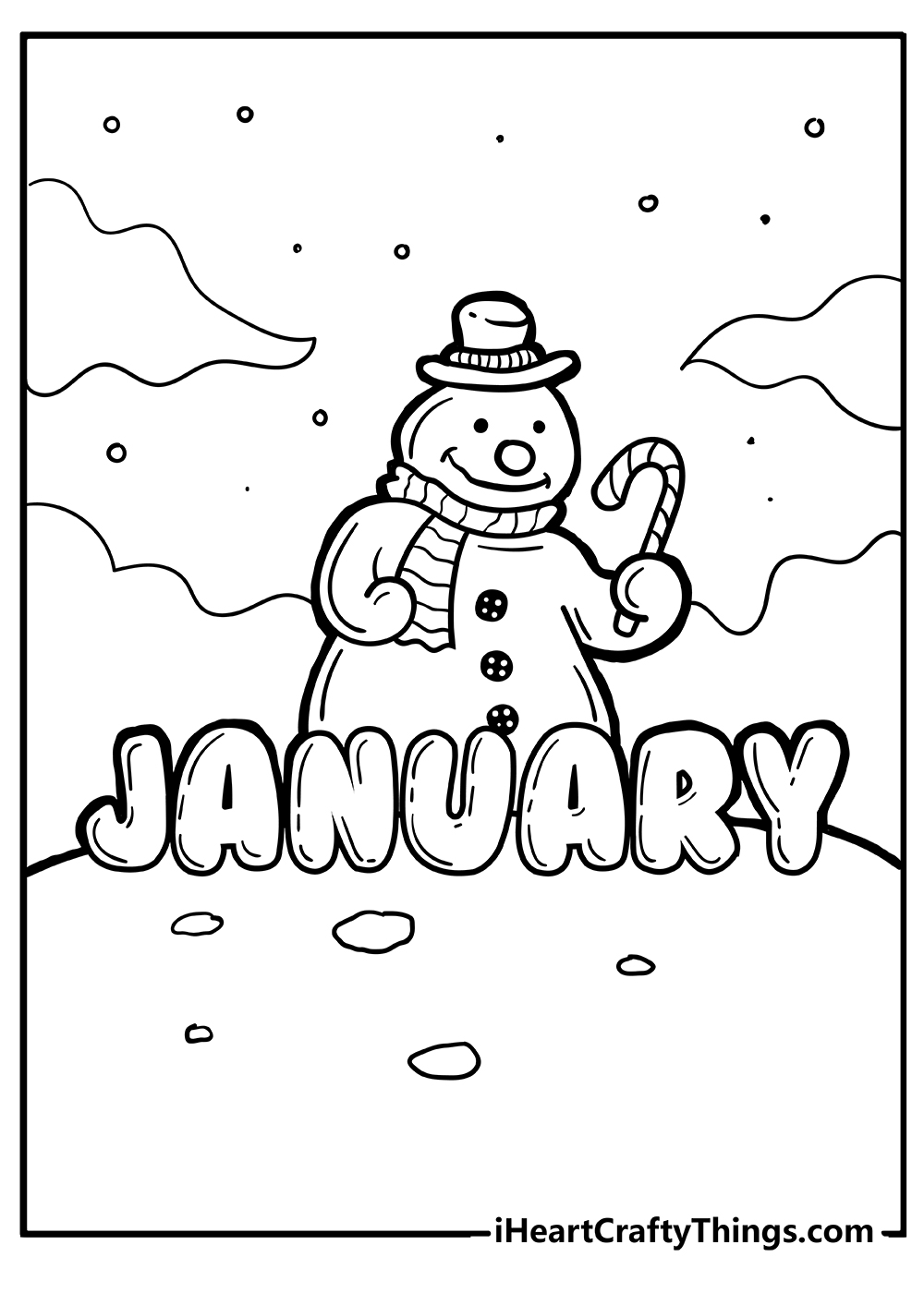 38 January Coloring Pages Printable 1