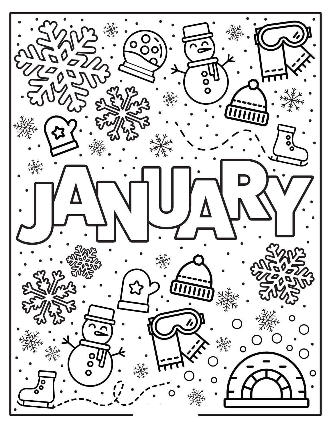 38 January Coloring Pages Printable 24