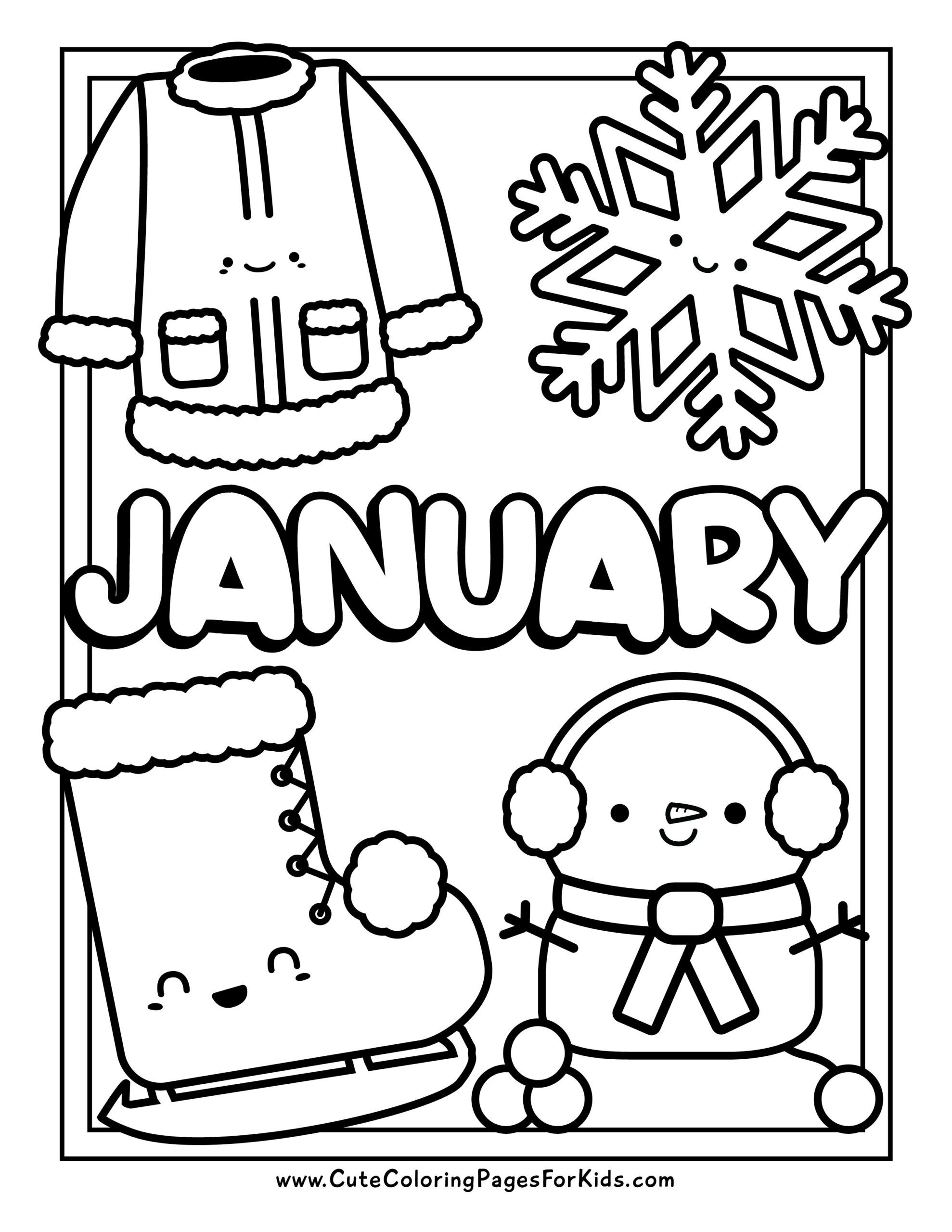 38 January Coloring Pages Printable 25