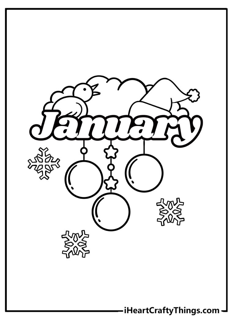 38 January Coloring Pages Printable 3