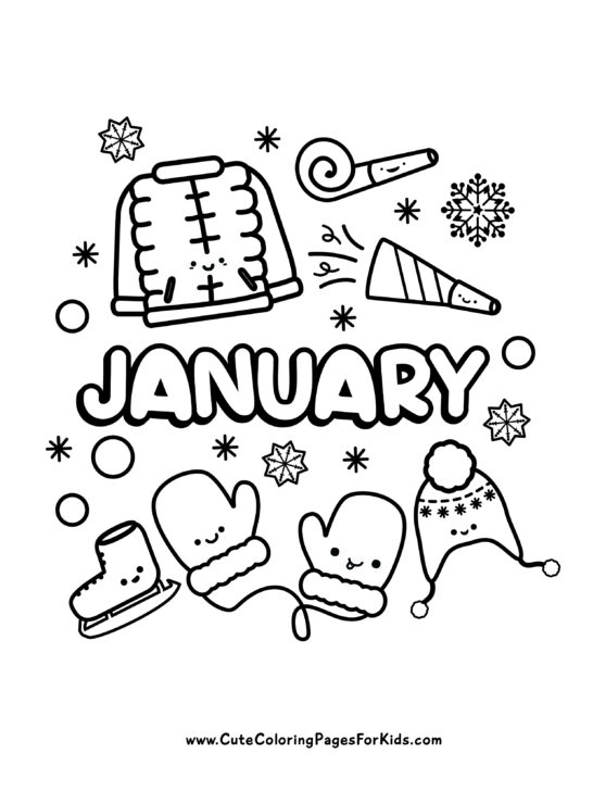 38 January Coloring Pages Printable 4