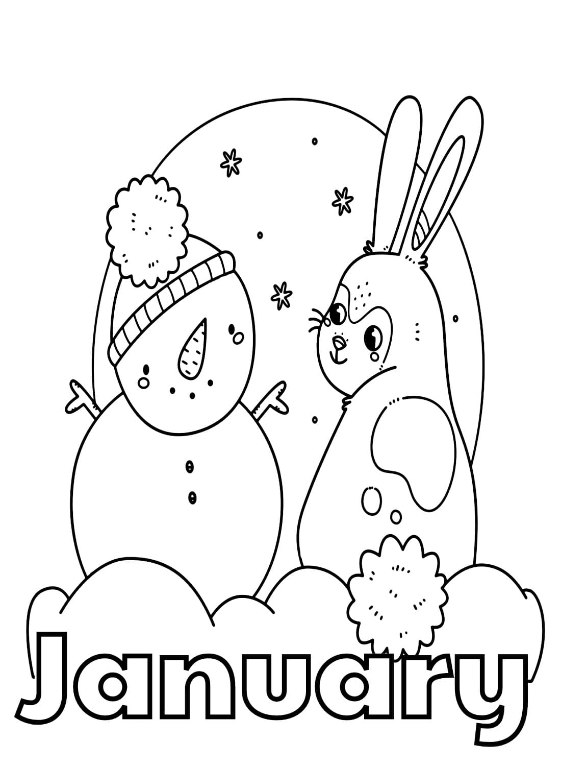 38 January Coloring Pages Printable 5