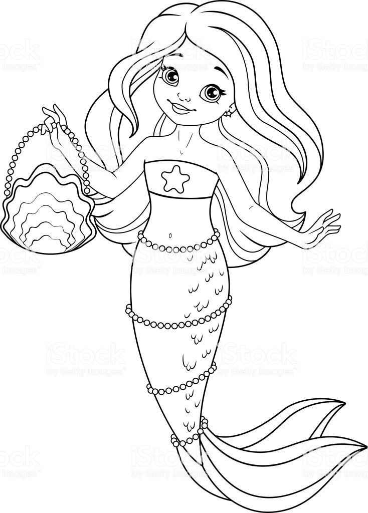 38 Realistic Mermaid Coloring Pages Printable 22