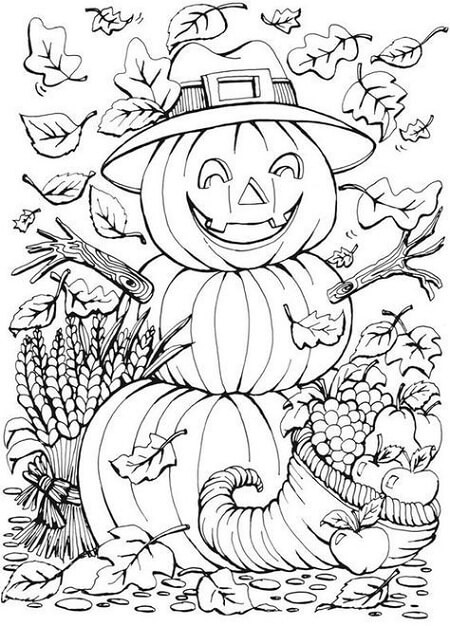 38 Spooky Halloween Coloring Pages for Kids Printable 17