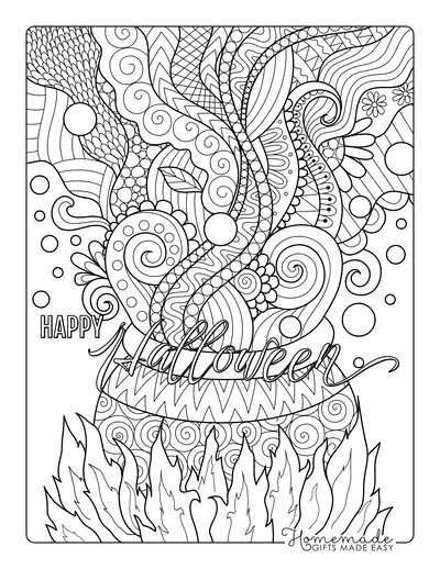 38 Spooky Halloween Coloring Pages for Kids Printable 18