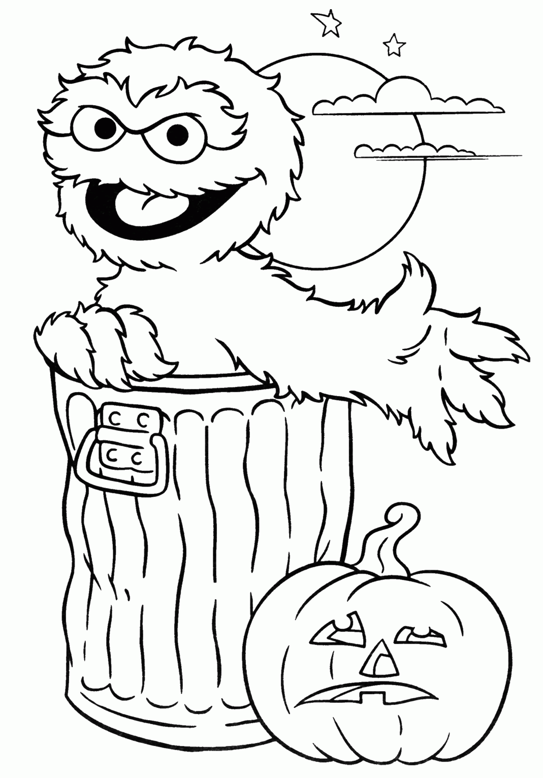 38 Spooky Halloween Coloring Pages for Kids Printable 4