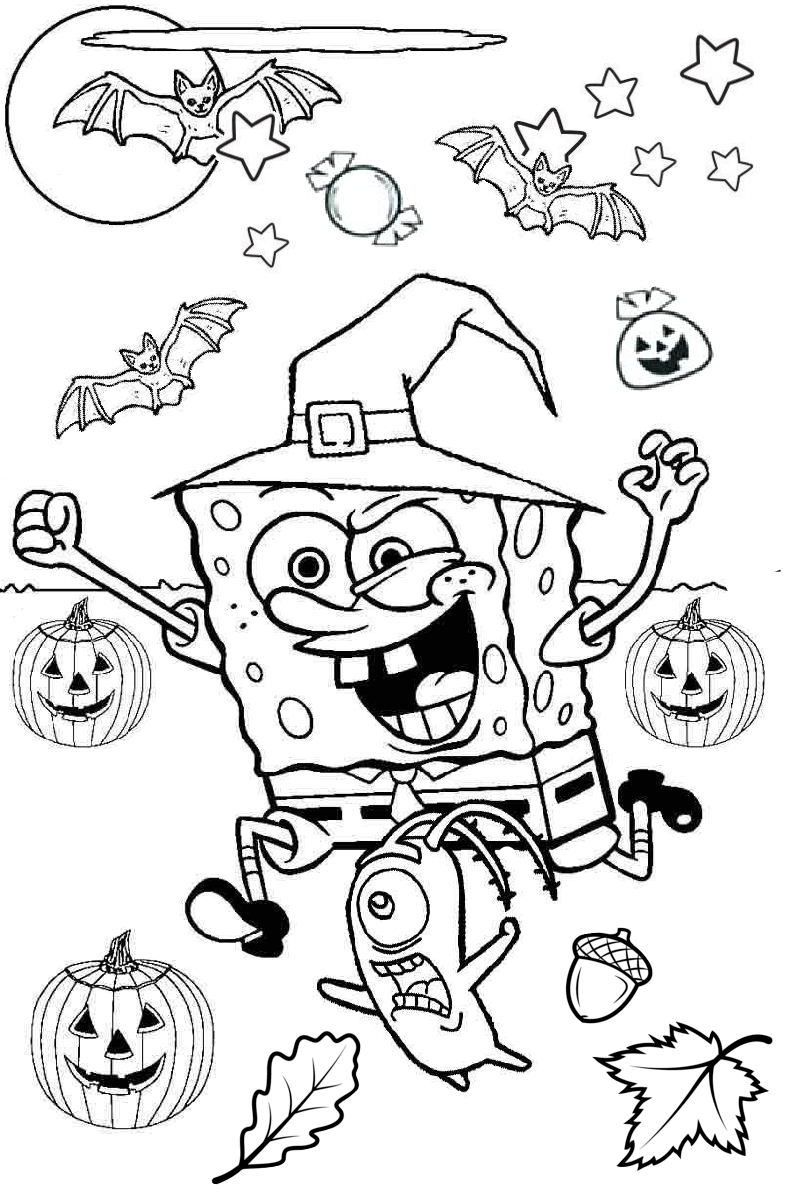 38 Spooky Halloween Coloring Pages for Kids Printable 5