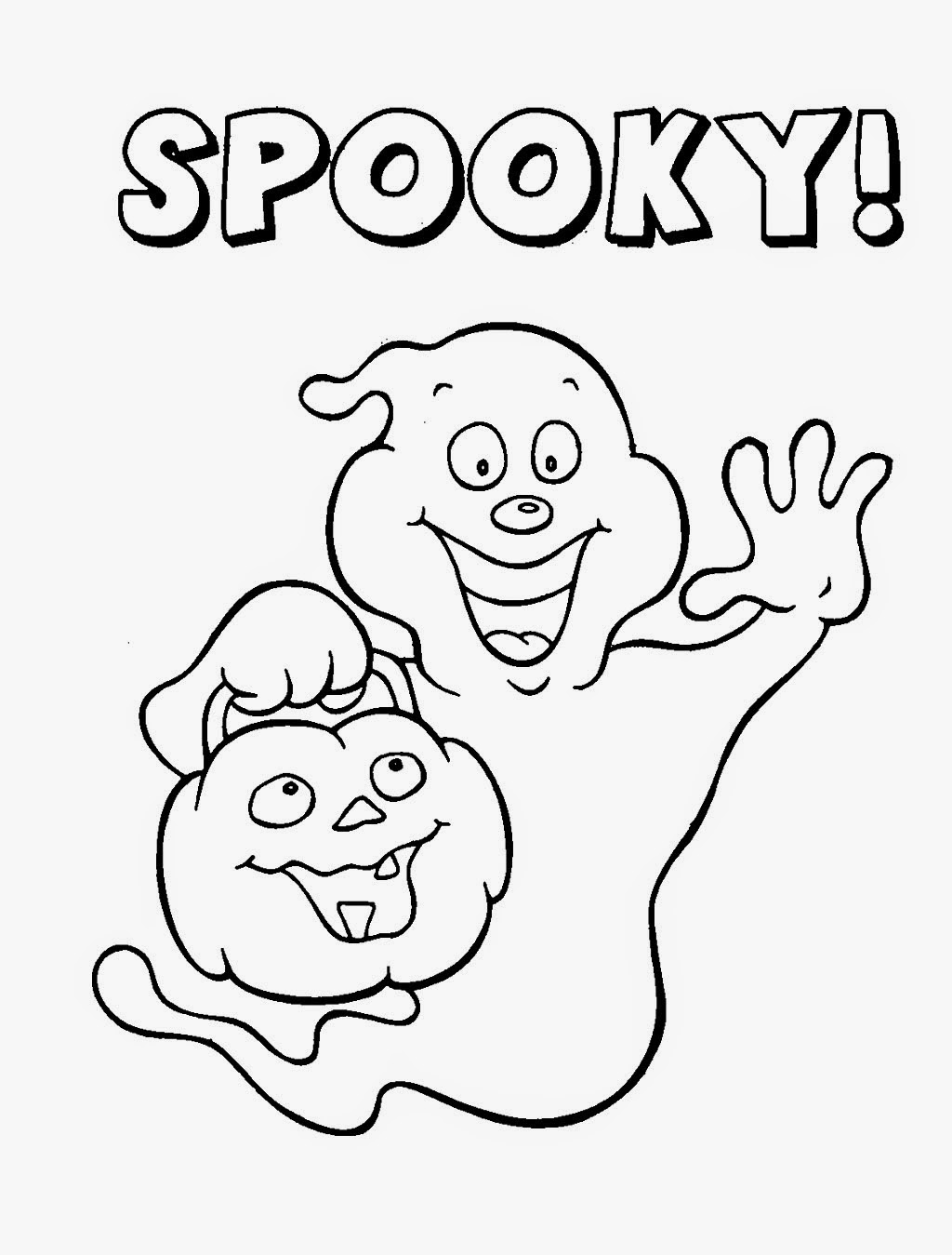 38 Spooky Halloween Coloring Pages for Kids Printable 6