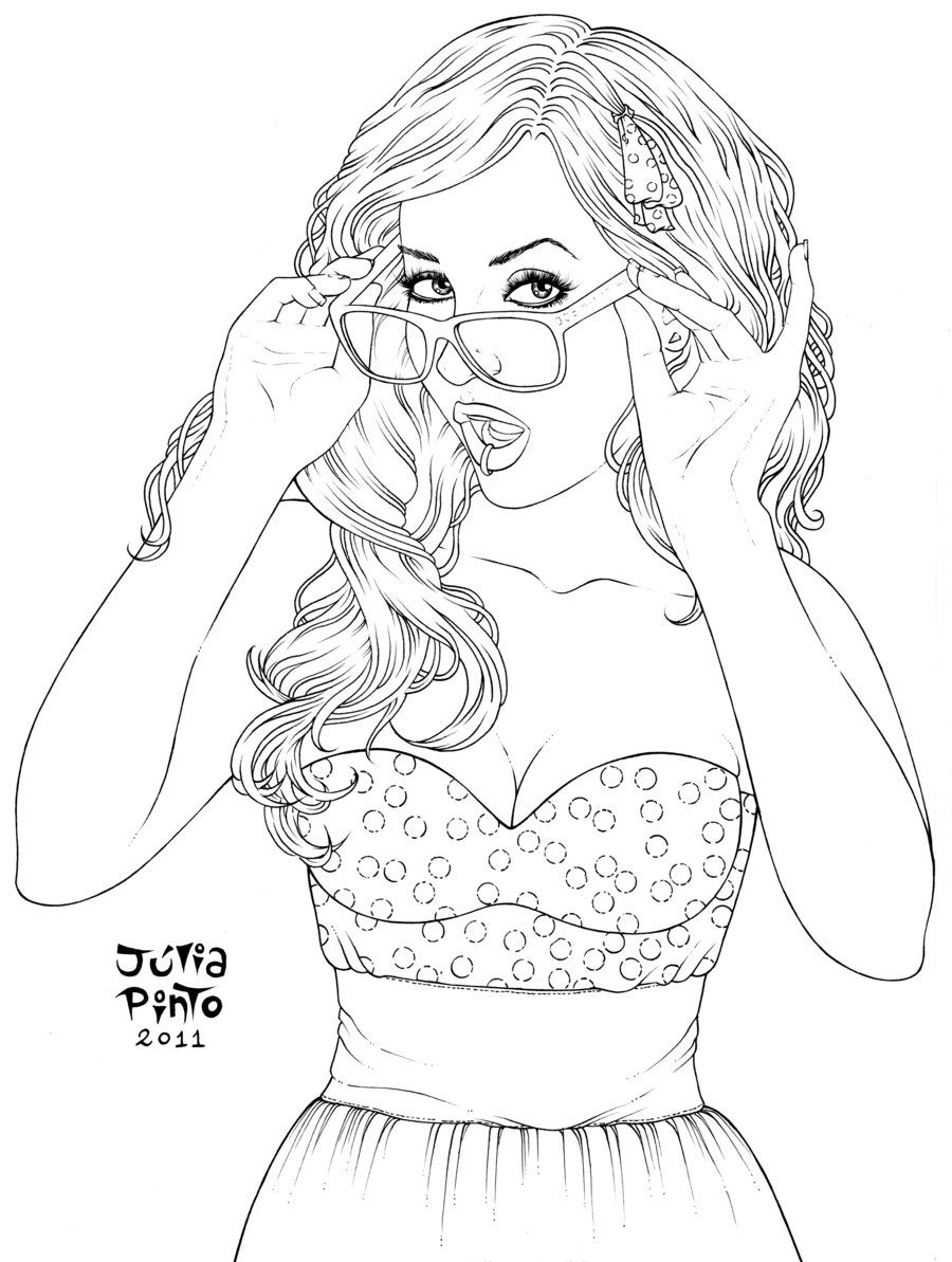 39 Cute Baddie Girl Coloring Pages Printable 16