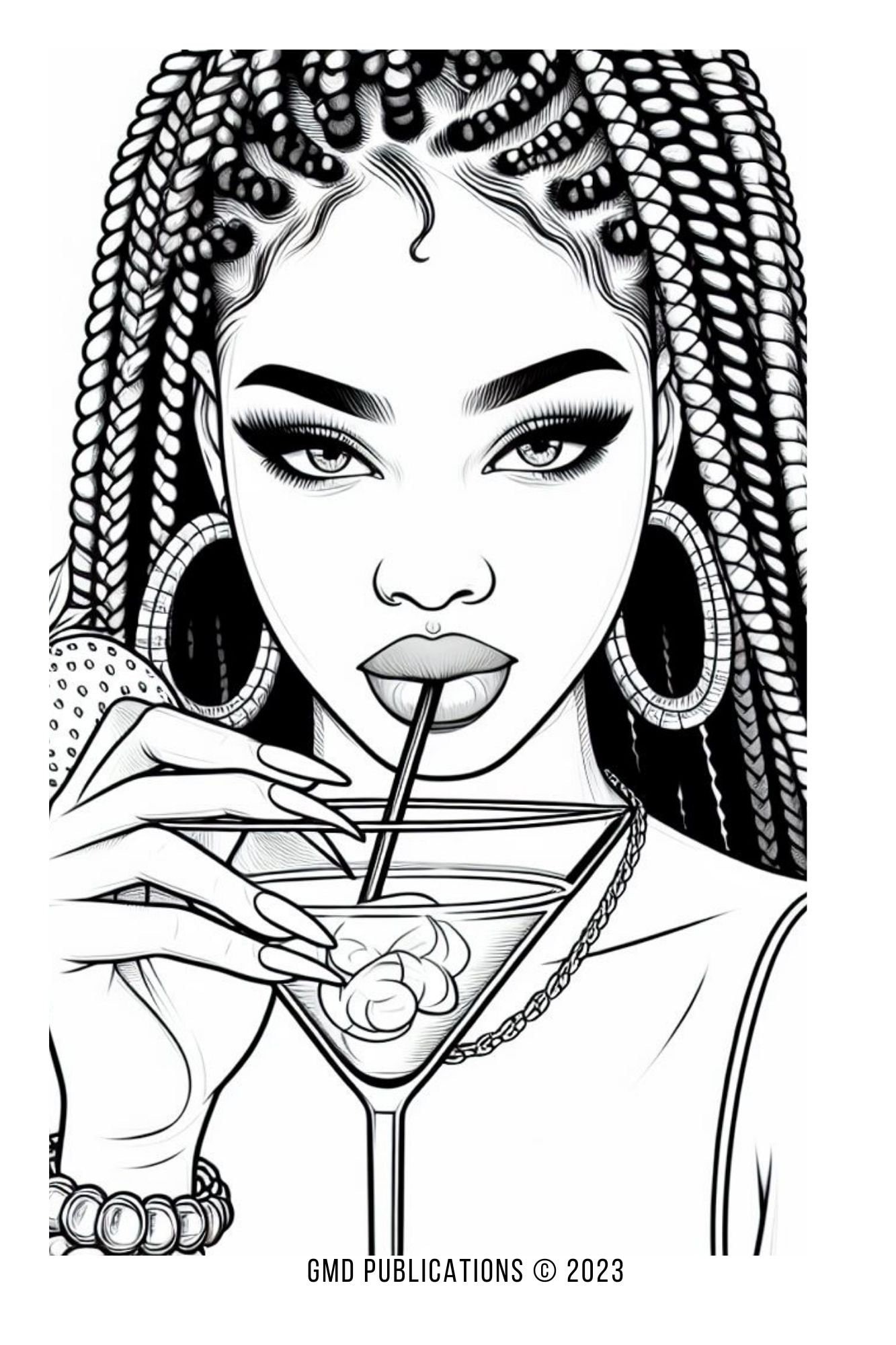 39 Cute Baddie Girl Coloring Pages Printable 27