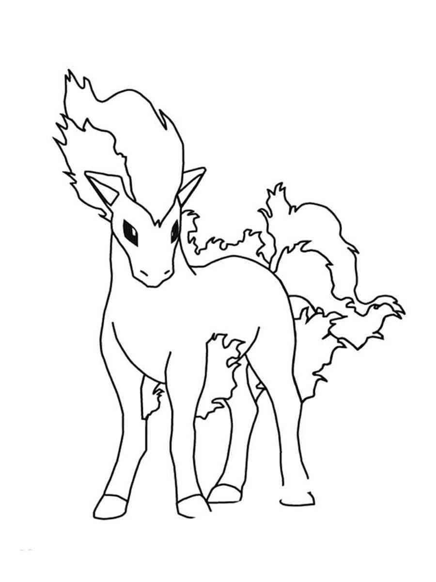 91 Ponyta Coloring Page Printable 23