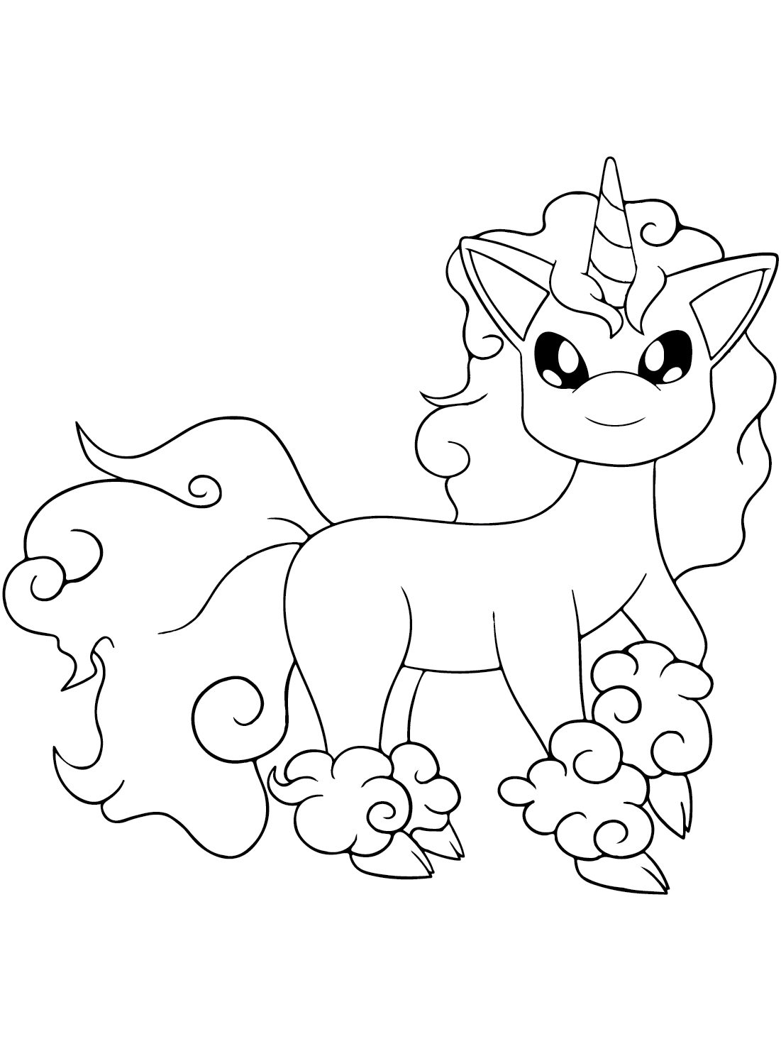 91 Ponyta Coloring Page Printable 25