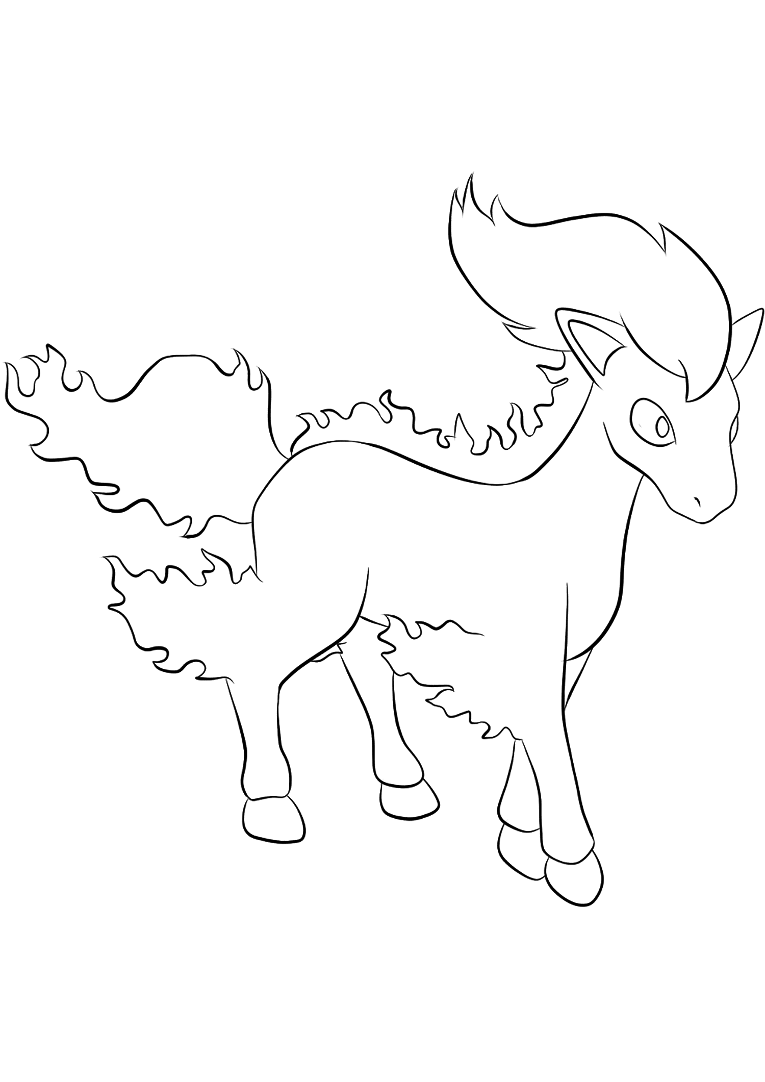 91 Ponyta Coloring Page Printable 31