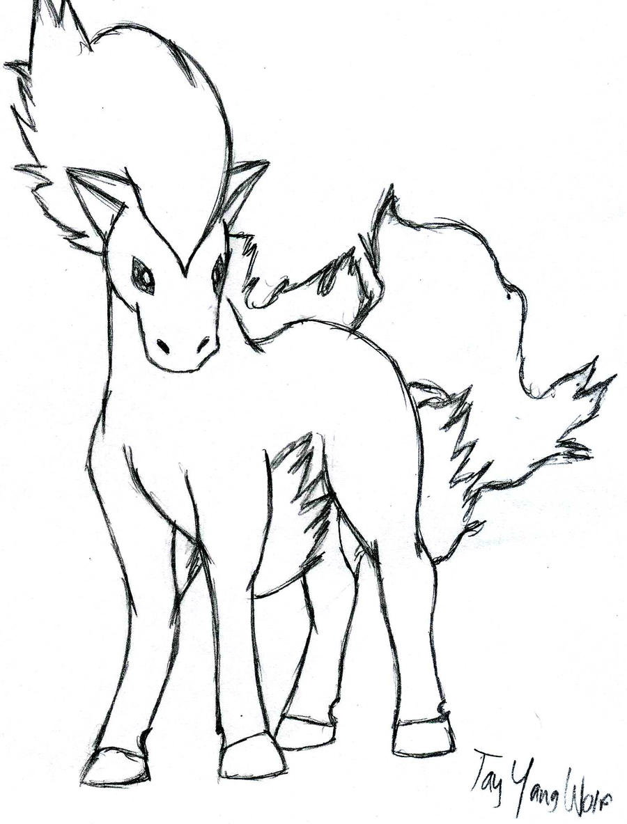 91 Ponyta Coloring Page Printable 35