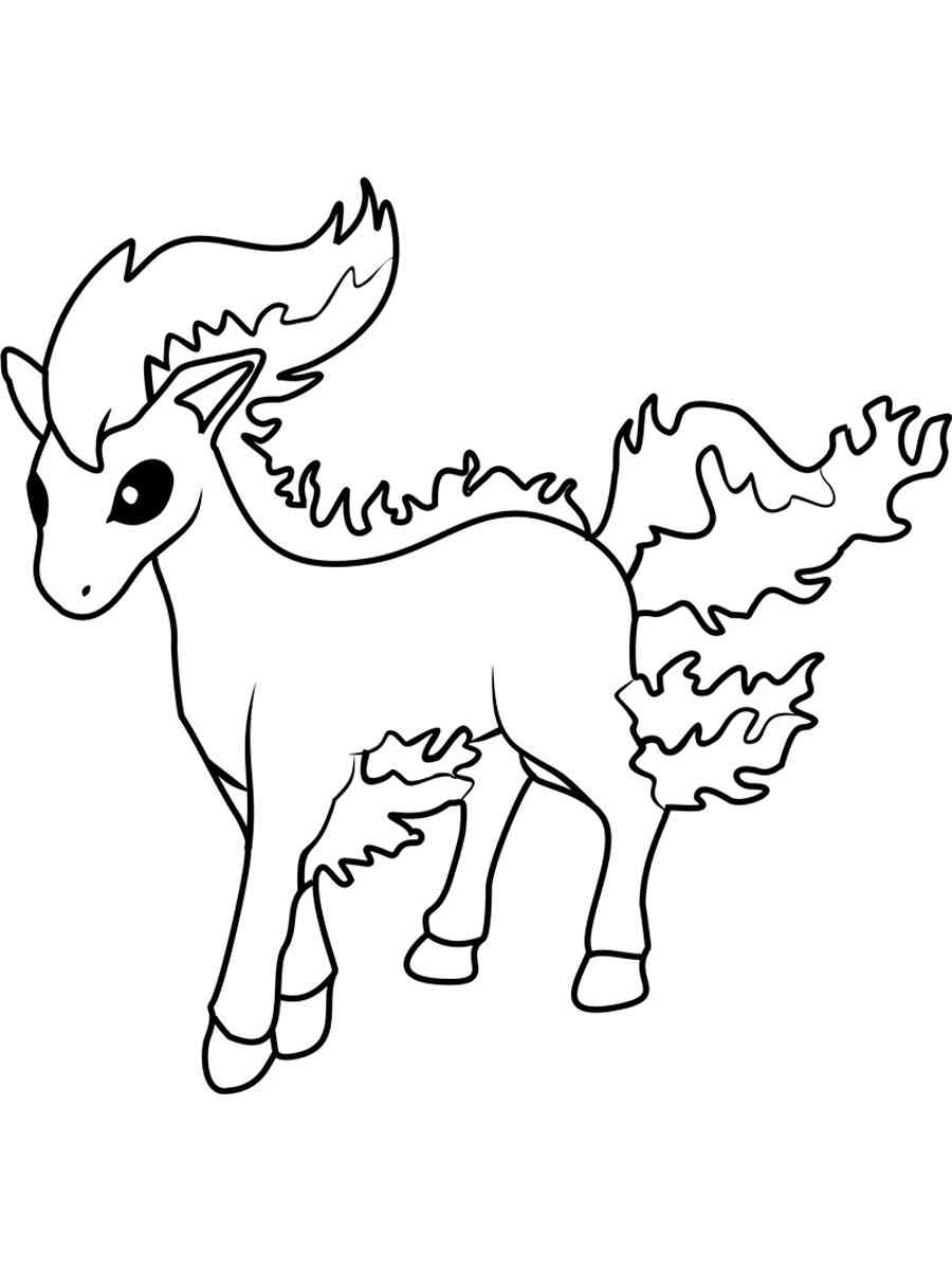 91 Ponyta Coloring Page Printable 48