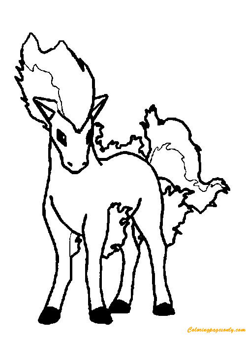 91 Ponyta Coloring Page Printable 49