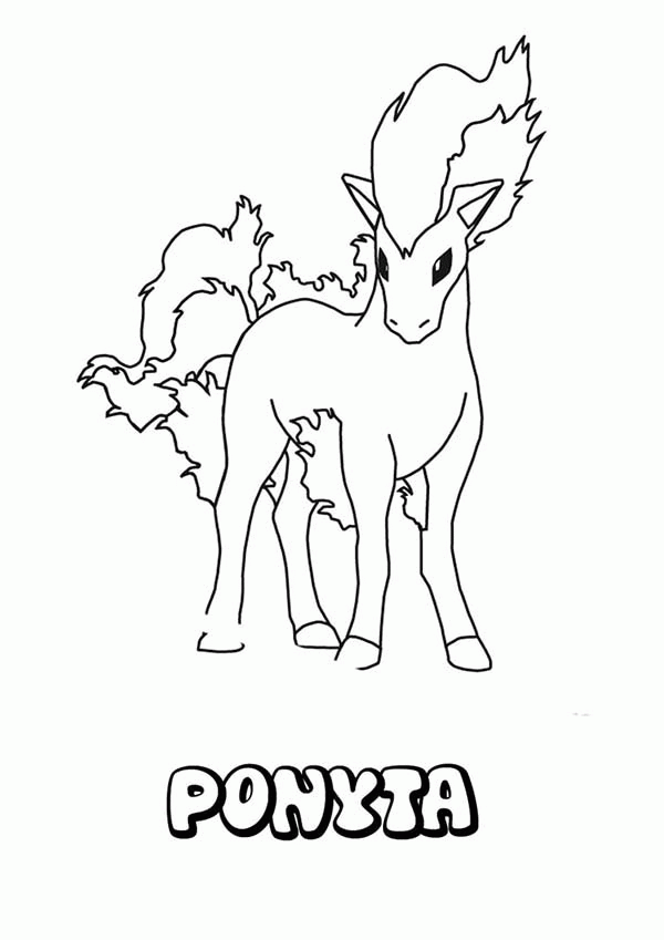 91 Ponyta Coloring Page Printable 52