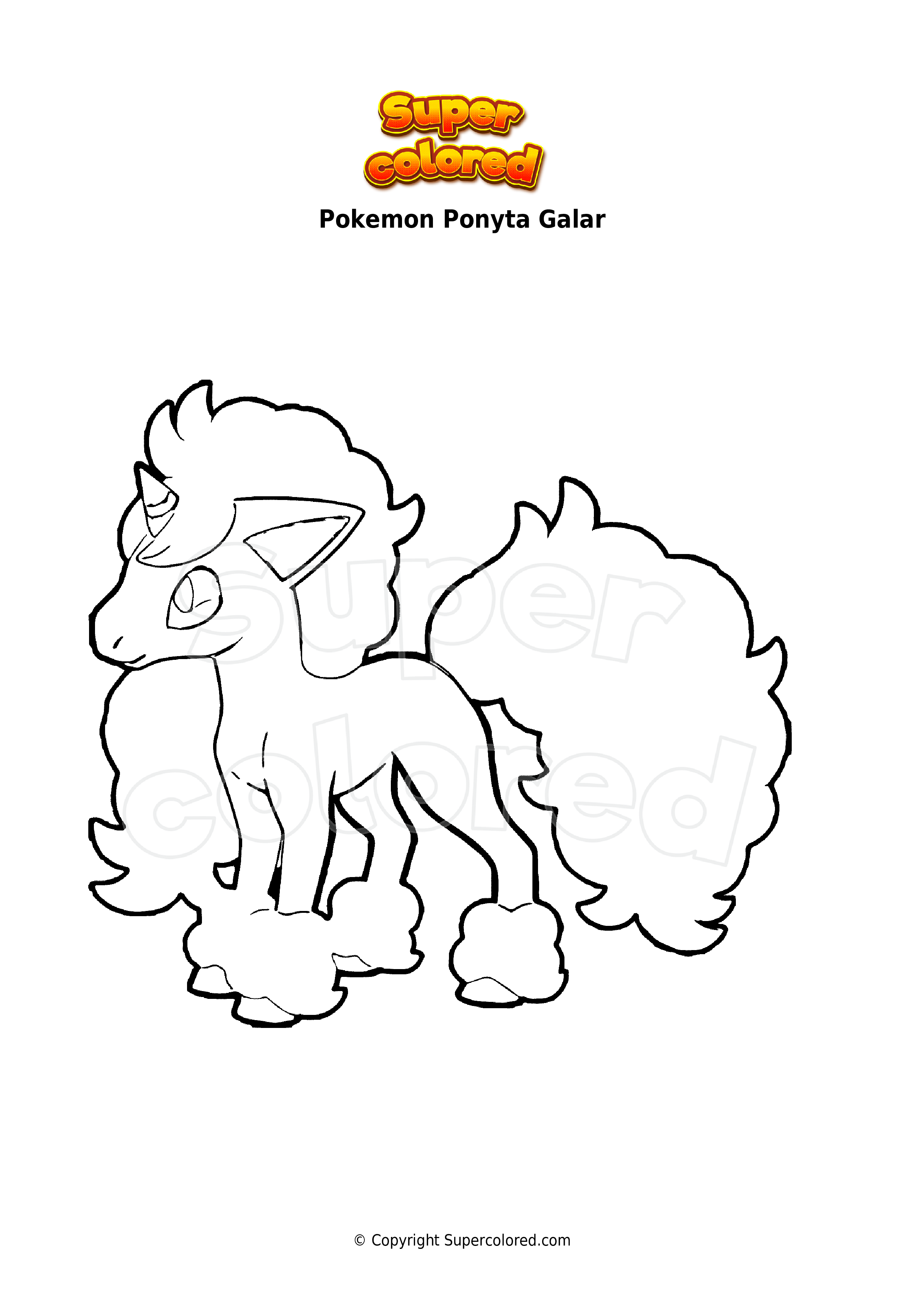 91 Ponyta Coloring Page Printable 53