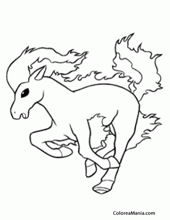 91 Ponyta Coloring Page Printable 54