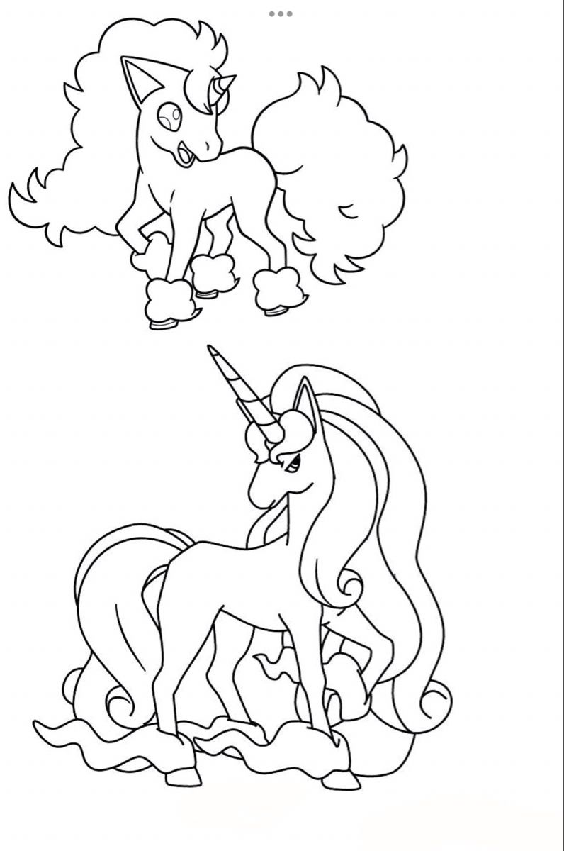 91 Ponyta Coloring Page Printable 55