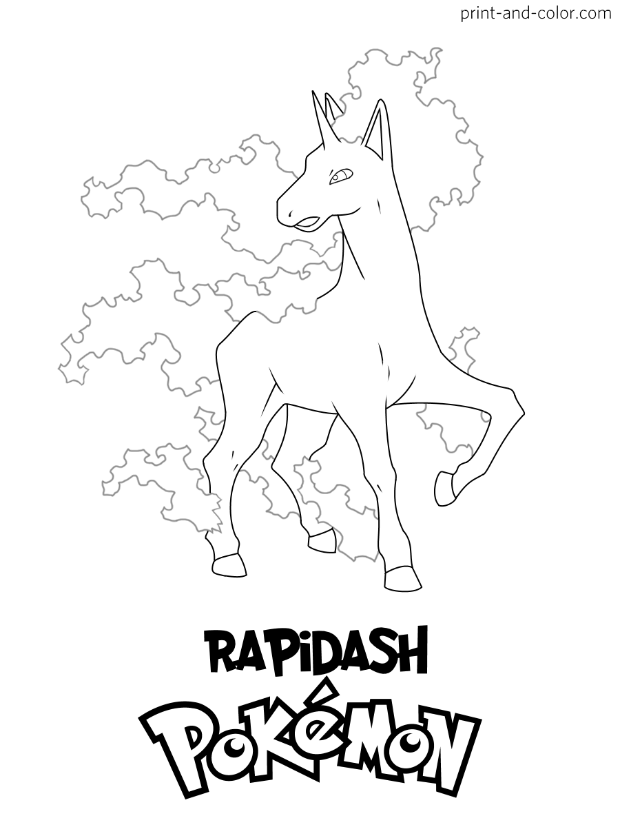 91 Ponyta Coloring Page Printable 57