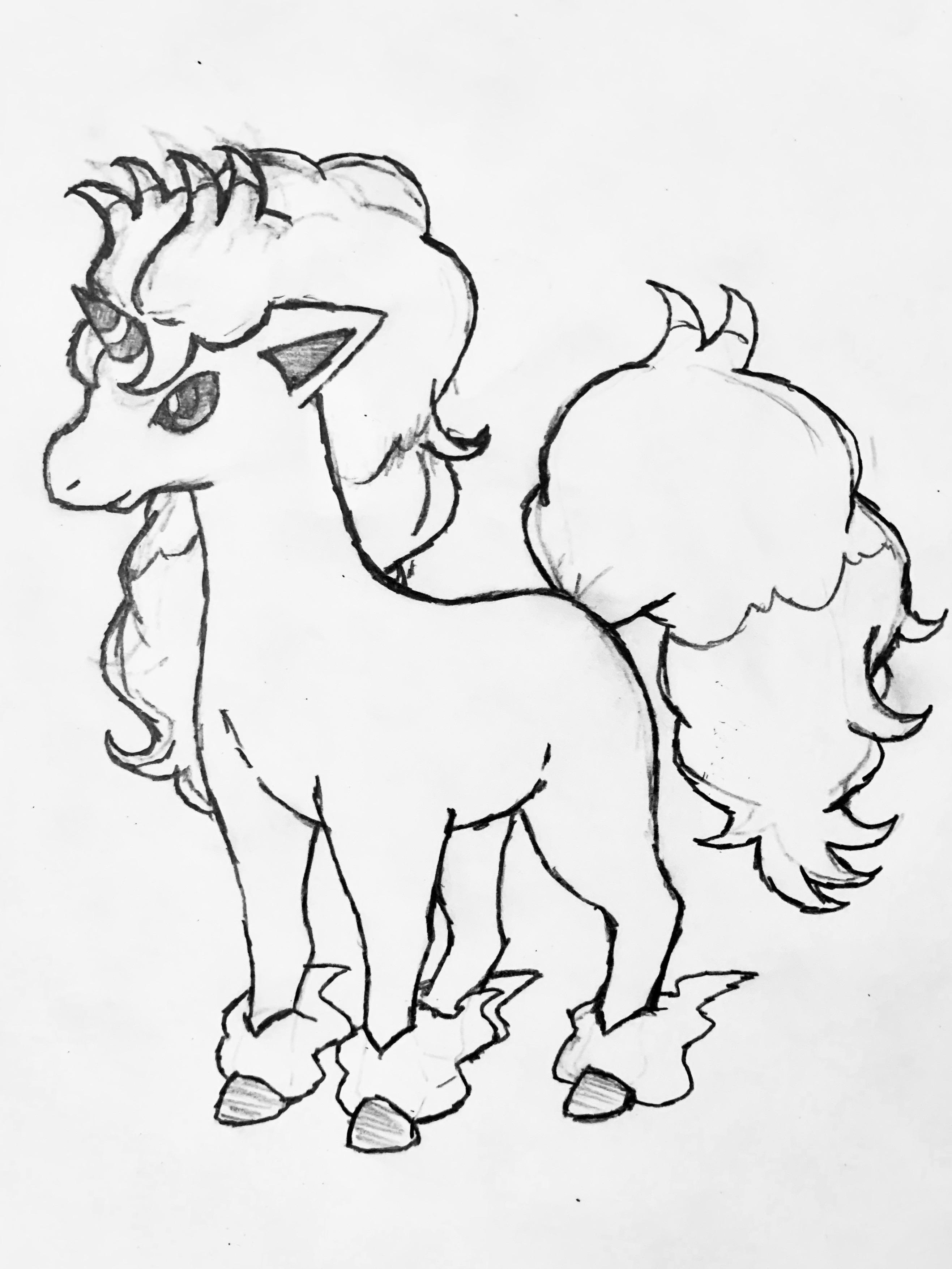 91 Ponyta Coloring Page Printable 61